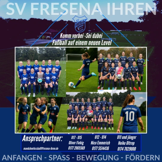 Gemeinsam stark – Mädchenfußball mit Zukunft beim SV Fresena Ihren