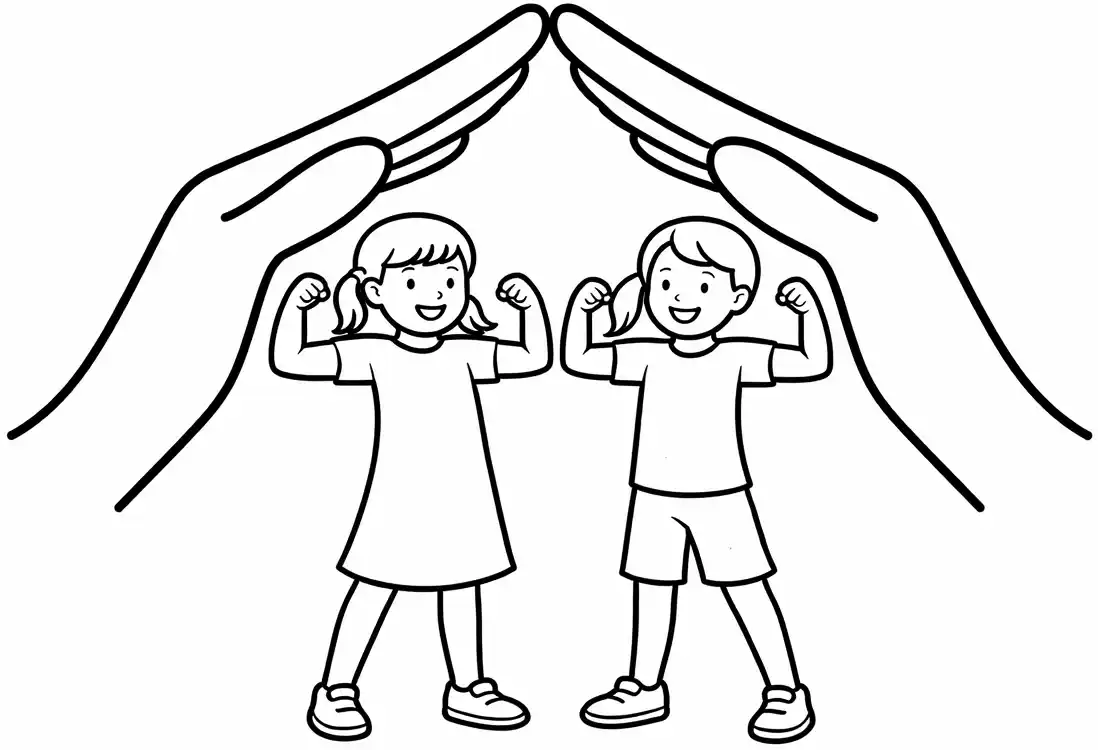 Hilfsmaterial für Mädchen